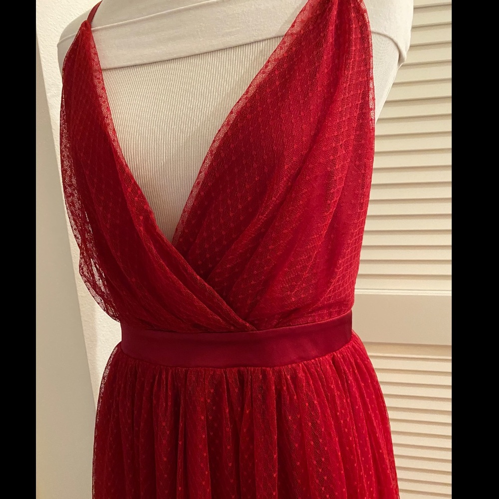 3 for $50✨ Red tulle dress - Picture 3 of 9